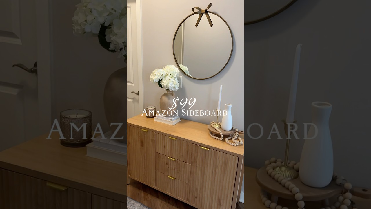 Small entryway + budget? You need this $99 sideboard! 