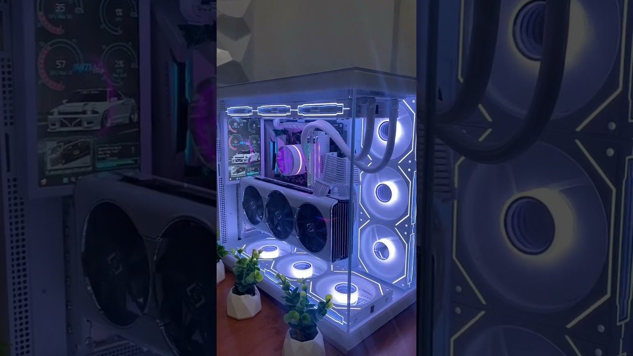 Mancer cv500 com supote de gpu, telinha de monitoramento e unifans upsiren 