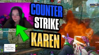 Counter Strike Karen blames men for being bad! (tries to get them banned)