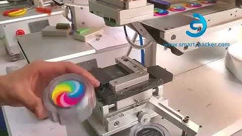 Semi automatic bottle round cap top pressing labeling machine testing video