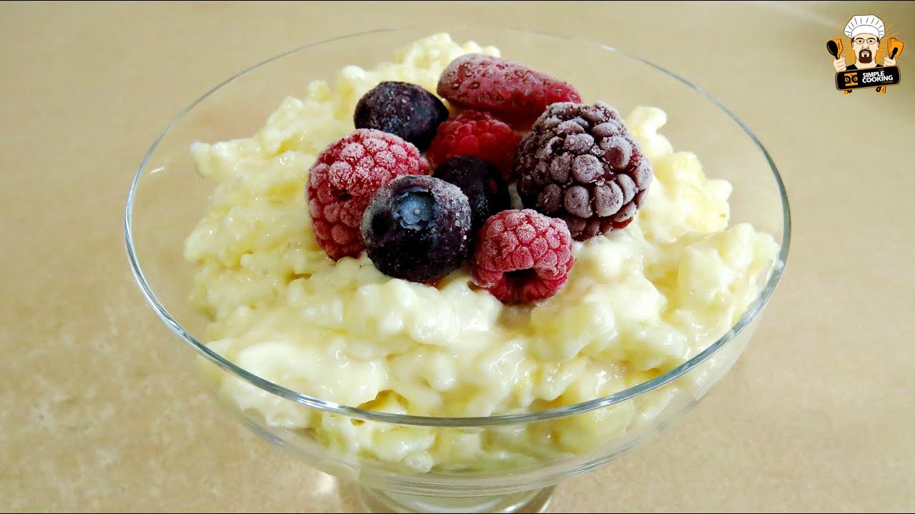 MILK RICE PUDDING RECIPE | SimpleCookingChannel