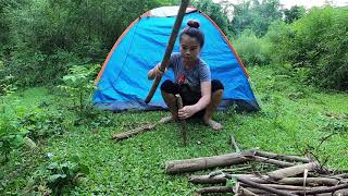 Solo Bushcraft | Camping alone, Do what I like, cooking and overnight / Backpack alone Ep3
