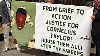 Vigil held for man killed during sweep of homeless encampment, one year after his death