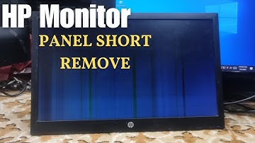 HP Monitor Repair Panel  Short Remove | Created by Afjal Hossain