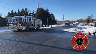 Kitchener Fire Department Pump & Tanker 17 Responding