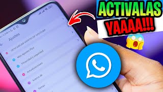 Si USAS WhatsApp plus DEBES ACTIVAR estas funciones AHORA mismo!!!