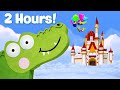 Silly Crocodile | 2 Hours of Crocodile Cartoons For Kids | Featuring Hiding Crocodile