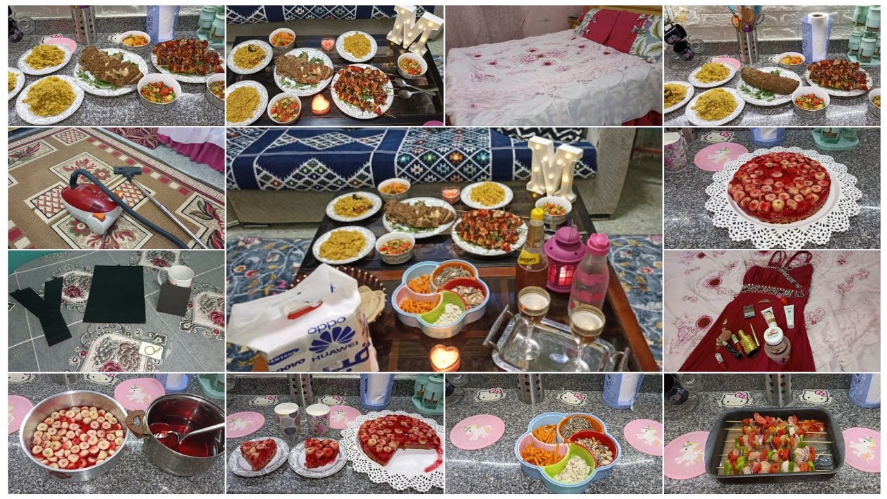 حفلة عيد جوازي فرحة كبيرة في بيتي 🥰 أجواء الاحتفال وهدية جوزي ليا ♥️جبنا العيد دلعنا نفسنا علي الاخر