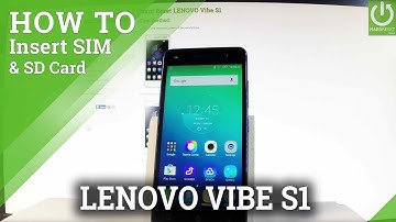How to Insert SIM & SD in LENOVO Vibe S1 - Micro SIM and SD Slot