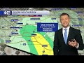 Slight risk for severe weather with monsoon storms Sunday