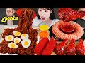 ASMR MUKBANG| 직접 만든 치토스 핫도그 양념치킨 짜파게티 먹방 & 레시피 FRIED CHICKEN AND BLACK BEAN NOODLES EATING