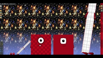 Algodoo fun with Numberblocks part 6. 1-10 trillion!