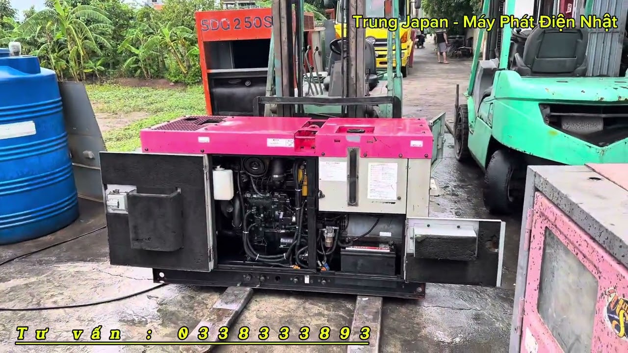 25KVA SIÊU BỀN BỈ VÀ TIẾT KIỆM NHIÊN LIỆU / TRUNG MÁY PHÁT ĐIỆN JAPAN