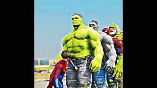 SUPER HEROES WOMEN VS ALL HULK VERSION ONE PUNCH CHALLENGE - WHO WILL WIN? | #Shorts | #gta5