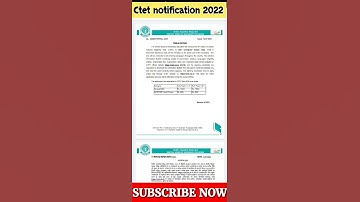 ctet news today |ctet notification Out 2022 latest news | ctet recruitment 2022 #CTET #shortvideo
