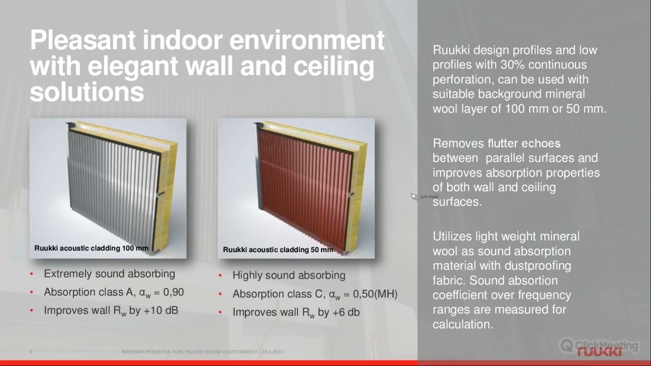 Webinar: Ruukki Sound Environment solution introduction | Apr 18 2023 (60 min)