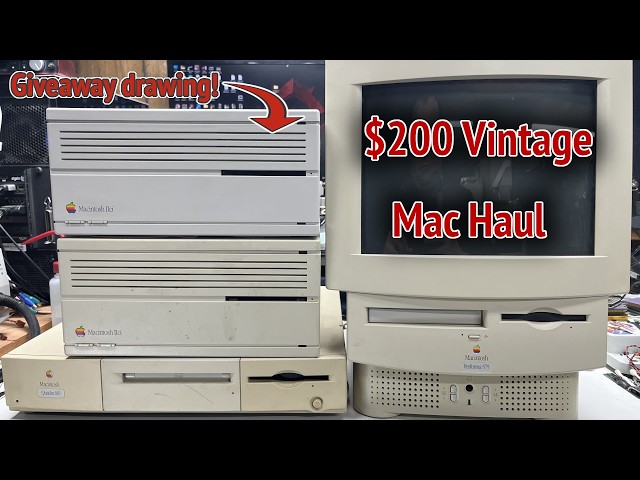 Exploring a $200 vintage Macintosh computer lot (LC575, Quadra 610