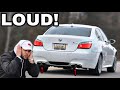 STRAIGHT PIPING OUR BMW V10 M5! (LOUD)