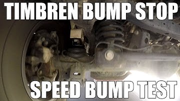 FJ Cruiser Timbren bump stop speed bump test