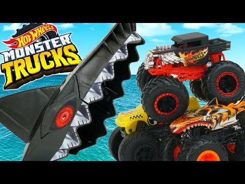 monster truck shark hot wheels