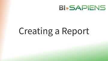 Creating a New Report: Sapiens.BI Tutorial