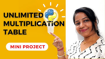 Generate multiplication table in python | Multiplication tables