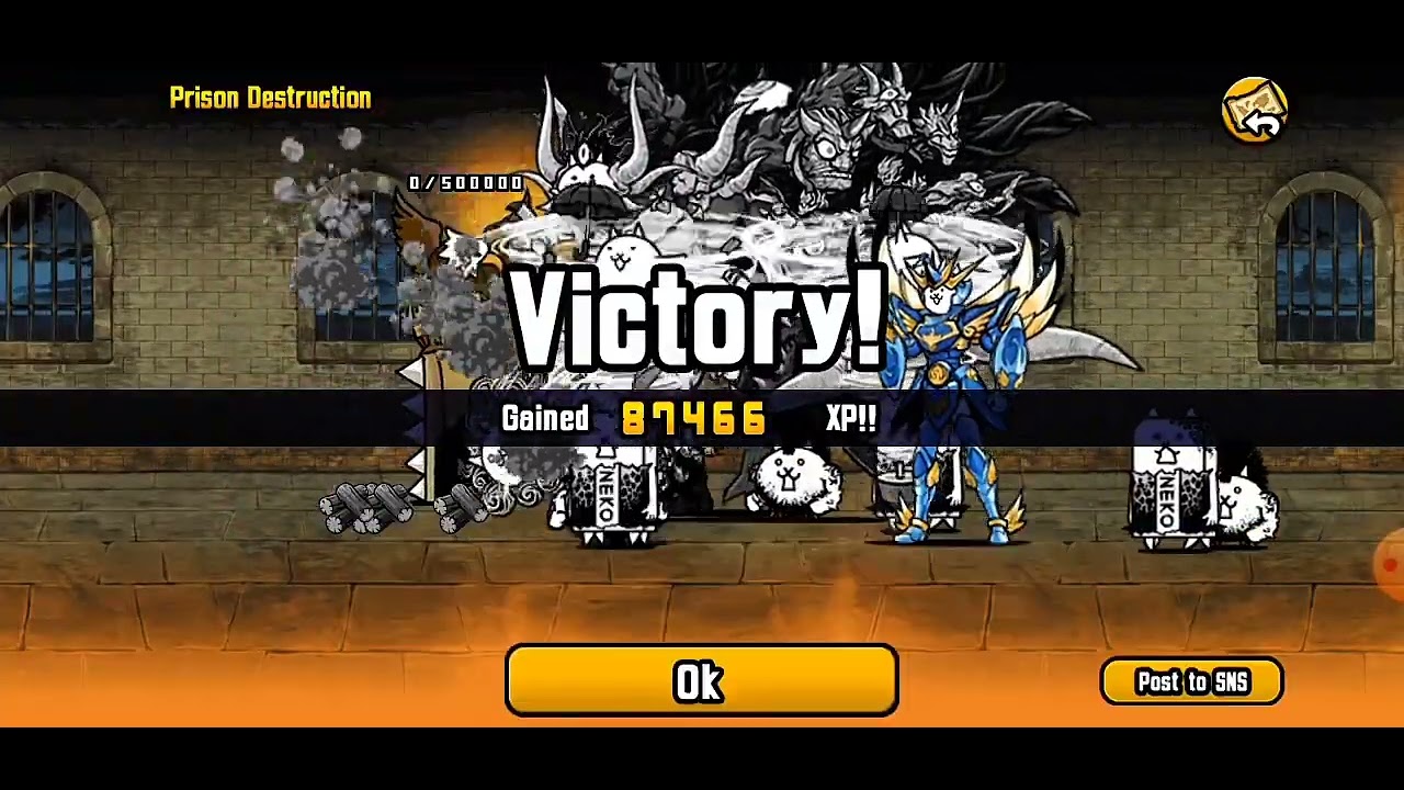 One shotting every boss in 3 star Capone's Jail using Lasvoss | Battle Cats Gameplay #1 