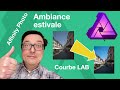 Donner un style estival a vos photos d'été, Affinity photo