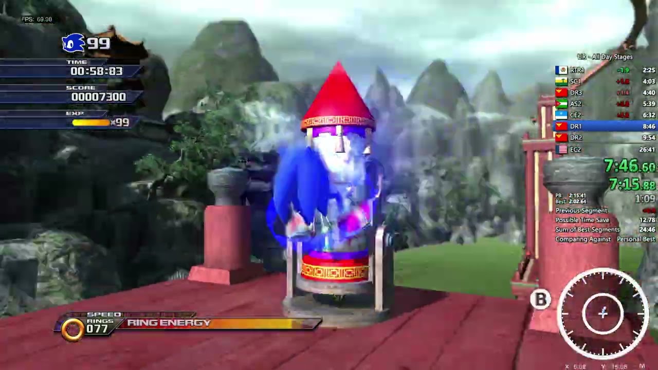 Sonic Unleashed Recompiled All Day Stages Speedrun 