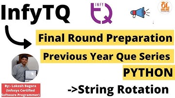 InfyTQ Final Round Preparation | Day-3 Part-3 | Previous year que in Python #infytq2022 #infytq