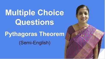 Multiple Choice Questions - Pythagoras Theorem (Semi-English)