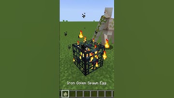 Iron golems can spawn out of MOB SPAWNERS... 😐😲😮
