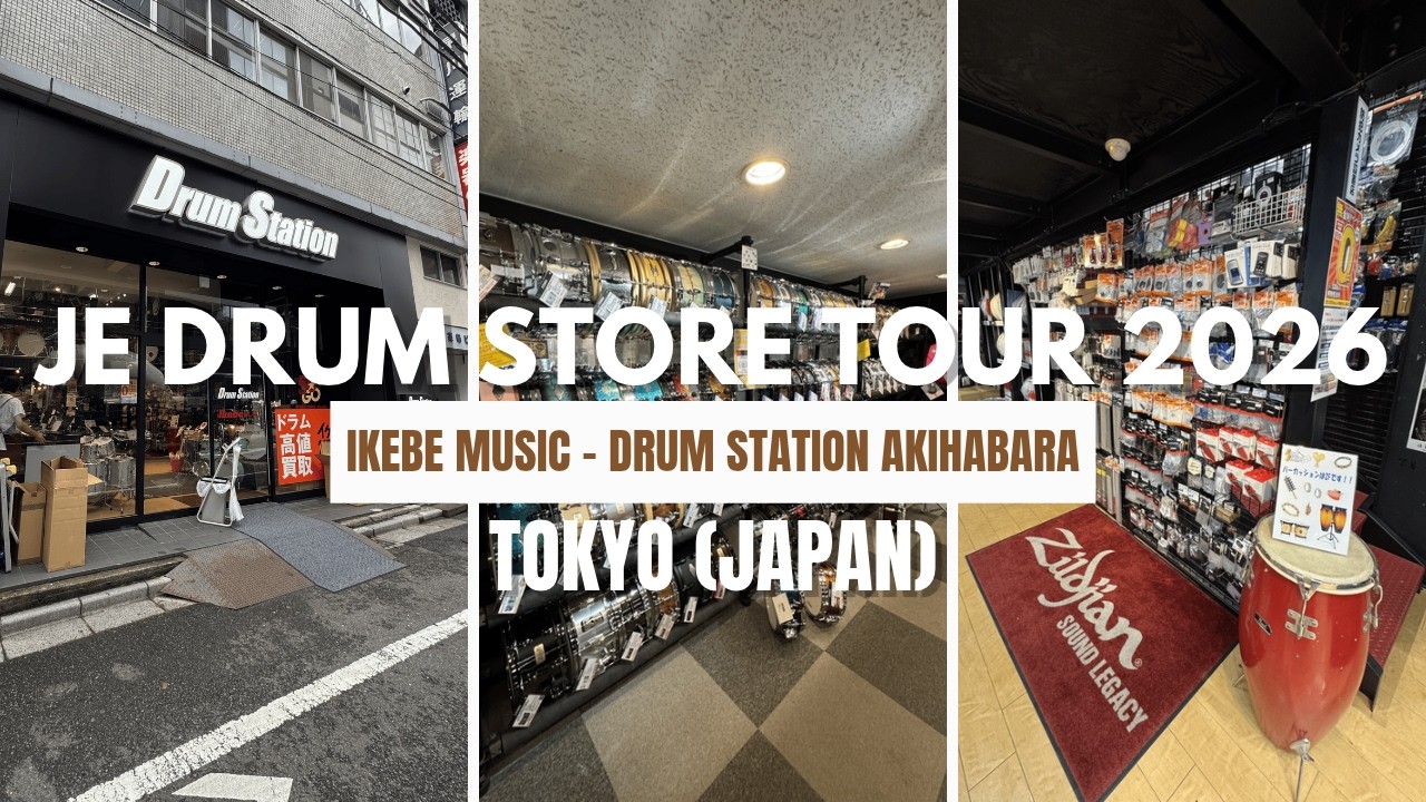 JE Drum Store Tour 2026 - Ikebe Music, Drum Station Akihabara in