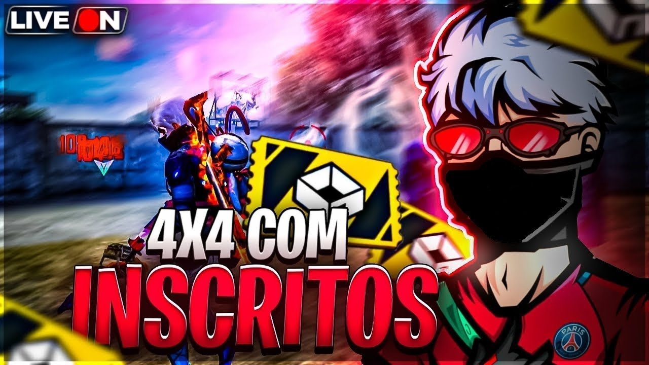 🔥 X1 DOS CRIAS PREMIADO AO VIVO - SALAS PERSONALIZADAS COM INSCRITOS, 4X4  🔥 FREE FIRE AO VIVO 🔥 