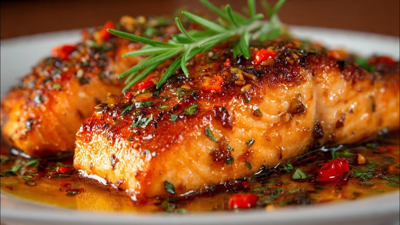 Perfect Honey Garlic Salmon 🍯🐟 | Easy & Juicy Salmon Recipe