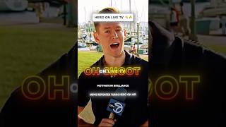 Reporter Stops Broadcast to Help During Emergency 🔥🫡