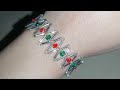 How to make bugle beads bracelet. simple &amp; easy bracelets making tutorial for beginners