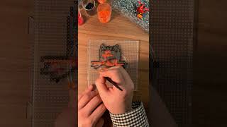 Pokemon No.725 Litten Pixel art , Perler beads , Hama beads #shorts