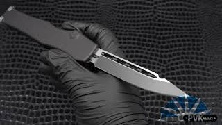 Microtech HALO 6 251 1 Black Blade Black Handle