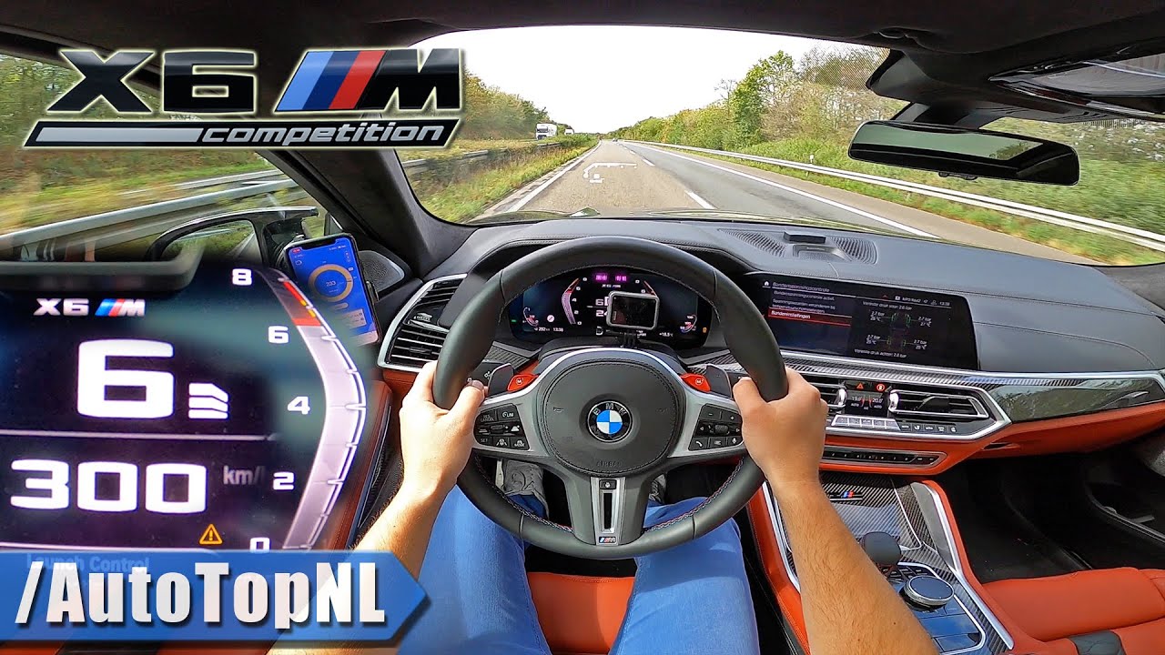 BMW X6M Competition *300KM/H* on AUTOBAHN [NO SPEED LIMIT] by AutoTopNL ...