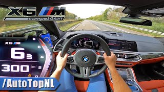 BMW X6M Competition *300KM/H* on AUTOBAHN [NO SPEED LIMIT] by AutoTopNL