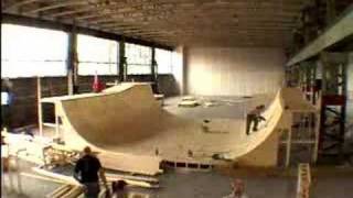 build half-pipe in time-lapse