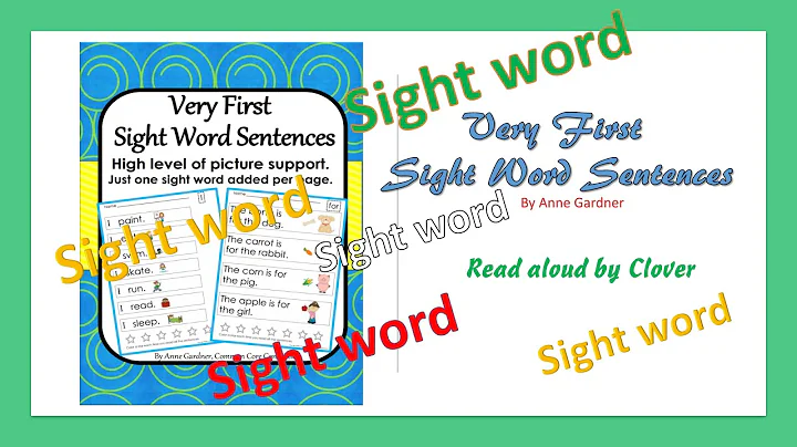 Very first sight word sentences | I can read | Beginner readers