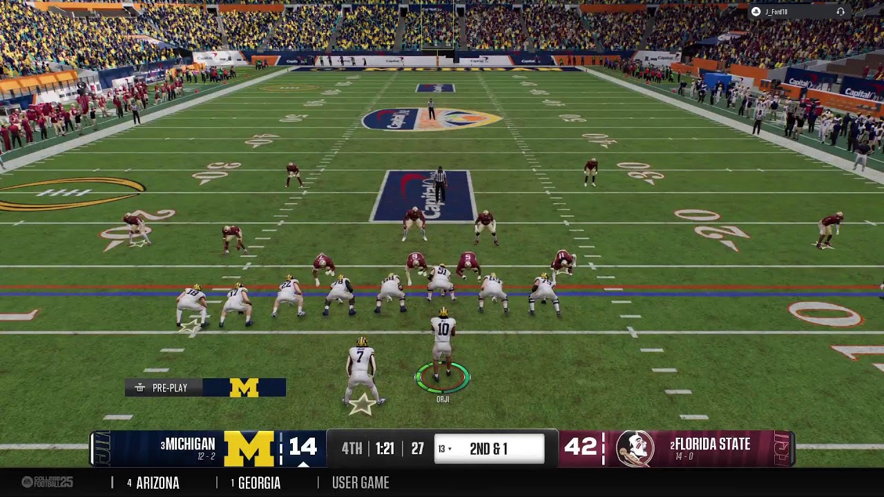 EDL Season 1 CFP Semifinal Michigan 🆚 Florida St
