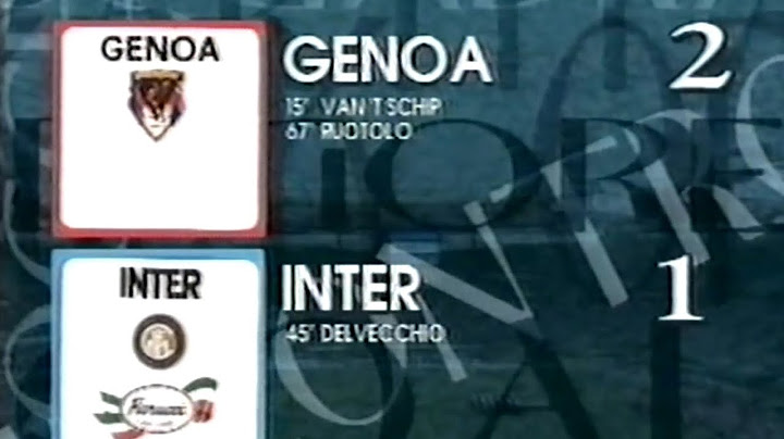 Genoa-Inter 2:1, 1994/95 - 90° minuto (van 't Schip-Deovecchio-Ruotolo) vintage