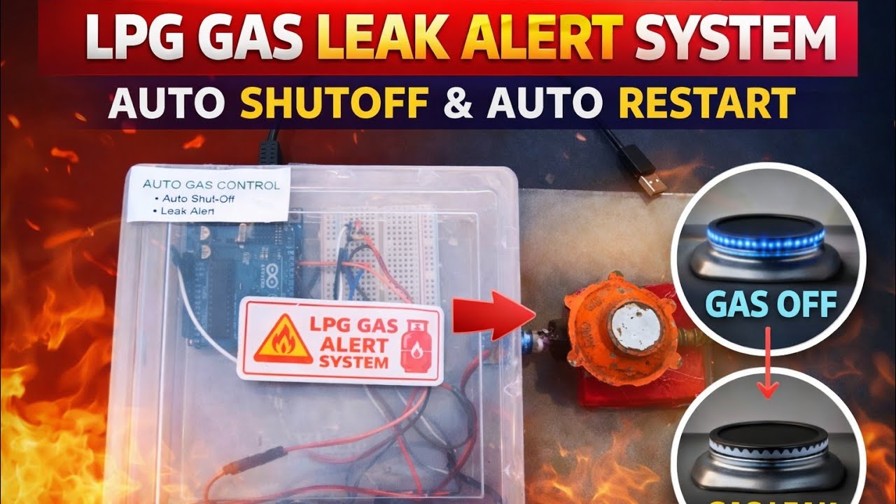 Ghar Par Banaya LPG Gas Leak Detector 🚨 | Arduino DIY Project