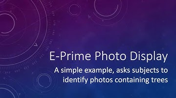 E-Prime 3 Image Sequence Demo