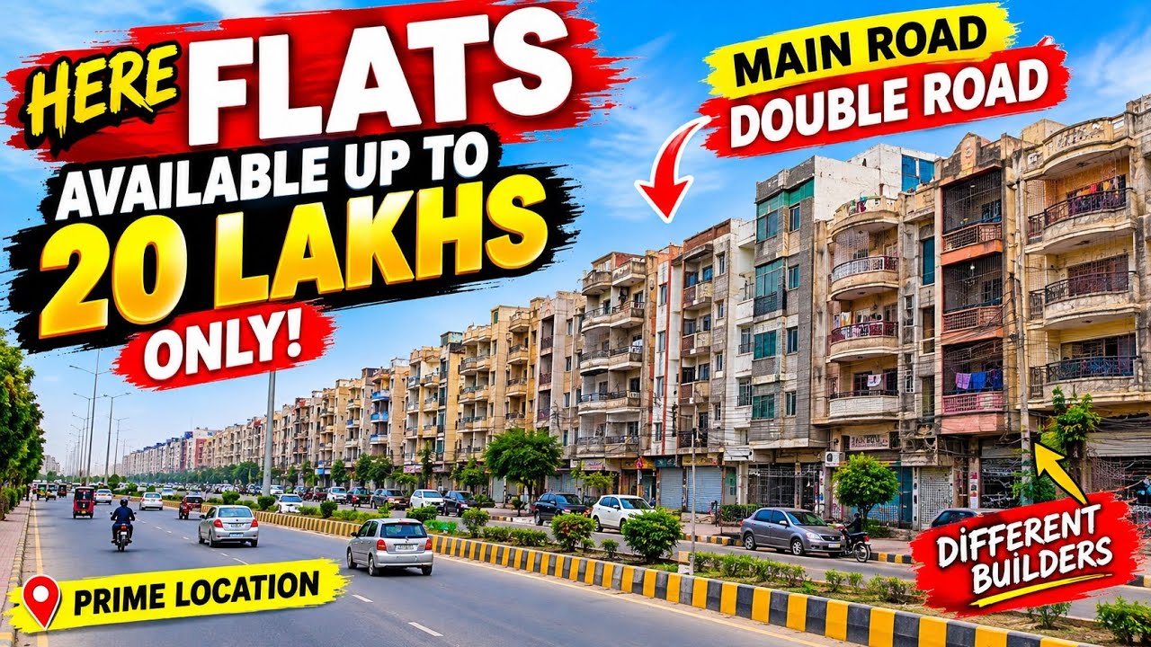 Flats Starting From 20 Lakhs on Main Double Road | Karachi Property Tour| Pakistan Property Market 