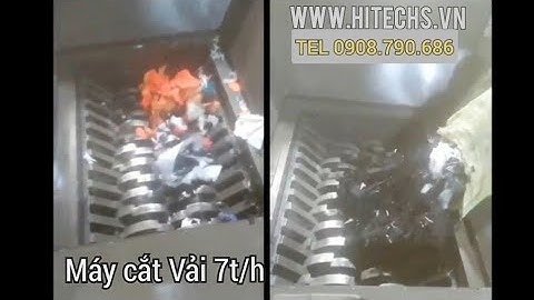 Bán Máy Cắt rác Vải vụn công suất lớn 7 tấn/giờ, giá tốt nhất