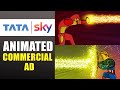 TATA SKY || Funny 2D Animated ad || Iron man vs Captain America || ArenaBSK || Bangalore